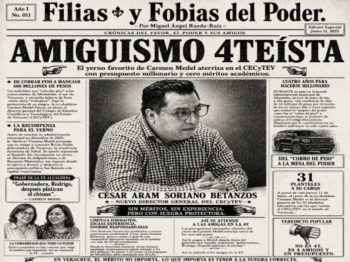 César Aram Soriano, director del CECyTEV Veracruz, con un presupuesto de 600 millones