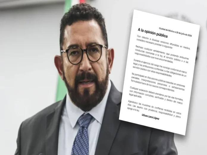 Ulises Lara defiende su salida de la FGR Ulises Lara FGR defiende su renuncia con una carta a la opinión pública